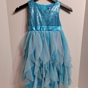 Disney Elsa Frozen Sequin Tulle Sleeveless dress
